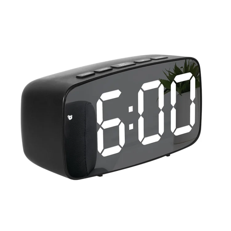 TBD0568731101.webp Mirror Bedside Alarm Clock Battery Plug-In Dual-Purpose LED Clock - Image 1