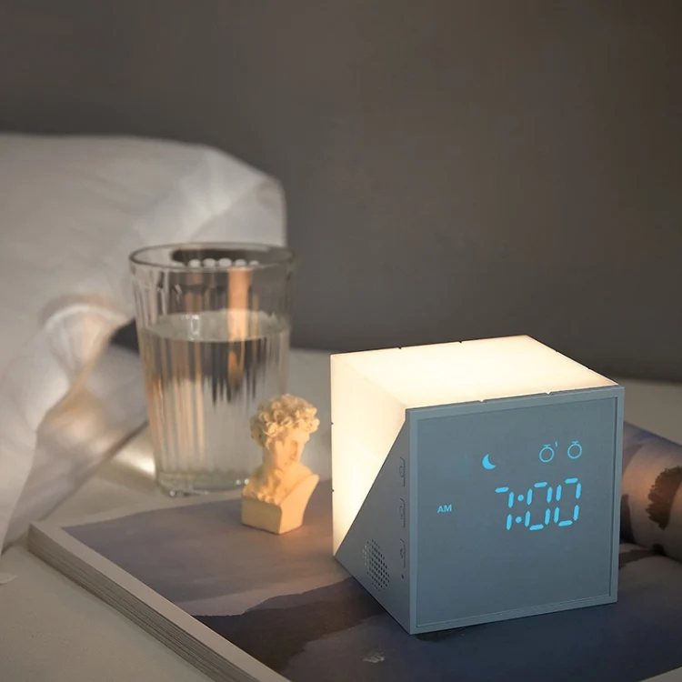 TBD0568733701_B5.webp Cube Alarm Clock With LED Night Light USB Charging Cartoon Colorful Alarm Clock - Image 6