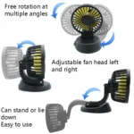 F409 Car Fan General Car Shaking Head Fan - Image 4
