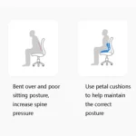 Office Waist Flower Petals Cushion Corrected Sitting Posture Pregnant Woman Decompression Petals - Image 4