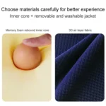 Lumbar Cushion Office Maternity Seat Cushion Car Lumbar Memory Foam Lumbar Pillow,Style: - Image 5