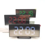 6507 Curved Big Screen Electronic Clock LED Mirror Mute Alarm Clock - Image 2