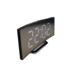6507 Curved Big Screen Electronic Clock LED Mirror Mute Alarm Clock - Image 4