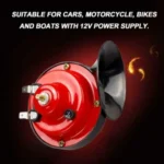 1 Pair 110BD 12V Motorcycle Electric Car Loud Single Sound Snail Speaker - Image 6