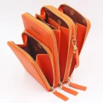 Ladies Mobile Phone Bag PU Vertical Large Capacity Mobile Phone Single-Shoulder Messenger Bag - Image 5