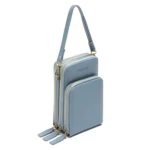 Ladies Mobile Phone Bag PU Vertical Large Capacity Mobile Phone Single-Shoulder Messenger Bag - Image 6