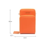 Ladies Mobile Phone Bag PU Vertical Large Capacity Mobile Phone Single-Shoulder Messenger Bag - Image 9