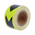 2 PCS Fluorescent Yellow Black Arrow Truck Sign Sticker Corridor Reflective Floor Stickers - Image 3