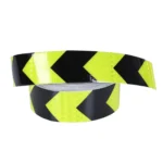 2 PCS Fluorescent Yellow Black Arrow Truck Sign Sticker Corridor Reflective Floor Stickers - Image 4