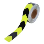 2 PCS Fluorescent Yellow Black Arrow Truck Sign Sticker Corridor Reflective Floor Stickers - Image 5