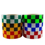 PVC Lattice Reflective Belt Generic Film Traffic Safety Facilities Anti-Collision Warning Stickers - Image 2