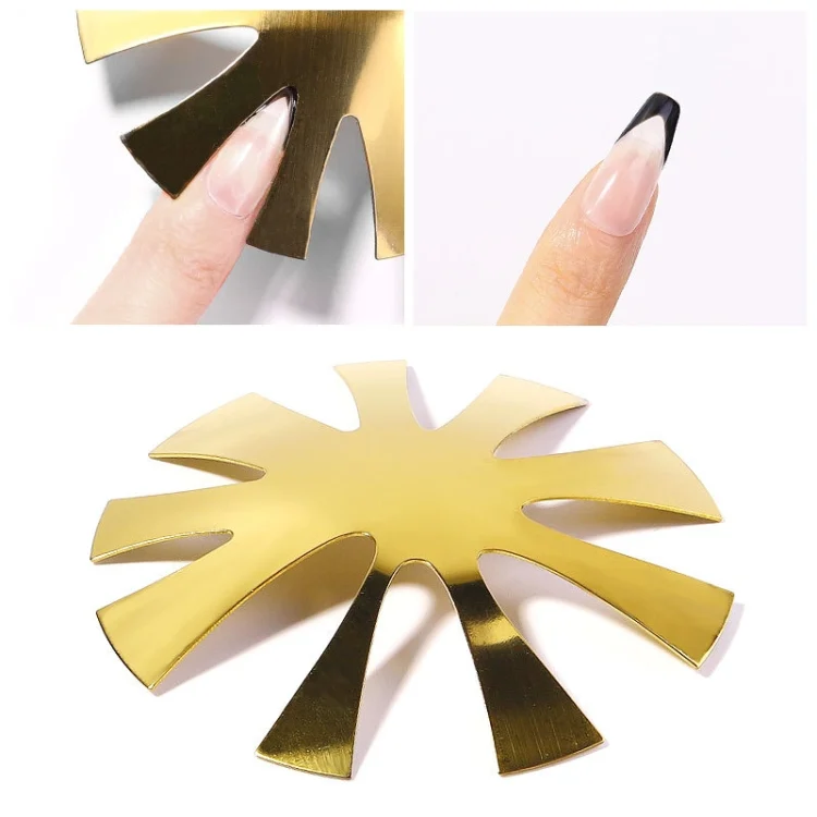TBD0570333203_1.webp Nail Art Tool Crystal Nail Making Plastic Steel Plate Model, Specification: Gold - Image 10