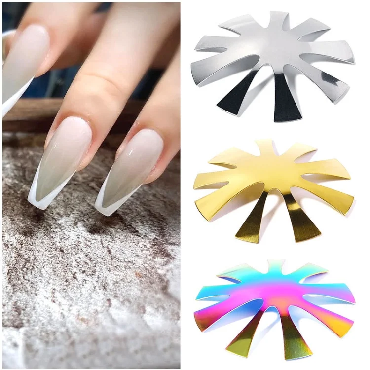 TBD0570333203_B1.webp Nail Art Tool Crystal Nail Making Plastic Steel Plate Model, Specification: Gold - Image 2