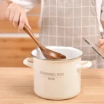 Non-Stick Pot Wood Shovel Teak Cooking Pot Shovel Tableware - Image 7
