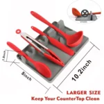 2 in 1 Kitchen Silicone Spoon Holder Shelf - Image 7