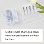 Tungsten Steel Alloy Nail Art Polished Head Set Grinding Machine Drain Brush Dead Polishing Tool - Image 3