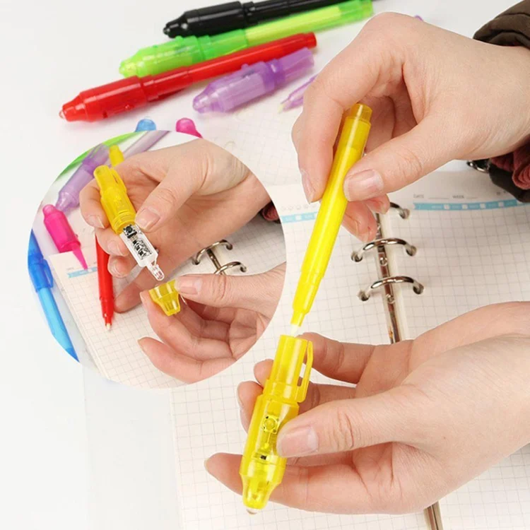 TBD057131201_B4.webp 10 PCS Creative Magic UV Light Invisible Ink Pen Marker Pen - Image 5