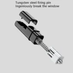 Automotive Multi-Function Safety Hammer Car Portable Alloy Escape Hammer Mini Safety Windows Breaker - Image 4