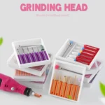Nail Art Ceramic Tungsten Steel Alloy Grinding Heads Set Grinder Polishing Tool - Image 2
