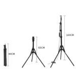 USB 40W 12V LED Plant Growth Supplement Light With RF Remote Control Floor Folding Tripod Without Power Adapter, Style: Square Version - Image 3