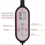 USB 40W 12V LED Plant Growth Supplement Light With RF Remote Control Floor Folding Tripod Without Power Adapter, Style: Square Version - Image 4