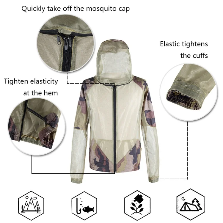 TBD0571372202_B3.webp Camping Adventure Anti-Mosquito Bite Suit Summer Outdoor Fishing Breathable Mesh Anti-Mosquito Suit, Specification: - Image 4