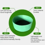 Felt Planting Barrel Indoor Outer Round Plant Bag Non-Woven Seedling Bag - Image 3