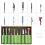 Nail Alloy Tungsten Steel Ceramic Grinding Machine Accessories Nail Grinding Heads Set Polishing Tool - Image 5