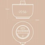 Multifunctional Voice-activated LED Light Shows Time Children Cartoon Cat Alarm Clock - Image 3
