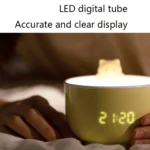 Multifunctional Voice-activated LED Light Shows Time Children Cartoon Cat Alarm Clock - Image 6