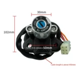 Motorcycle Modification Set Lock Fuel Tank Cover Electric Door Lock Suitable For Suzuki GSF600 / GSF1200 - Image 3