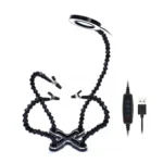 Aluminum Alloy 4-Claw Aircraft Model Universal Arm With Light & Welding Station