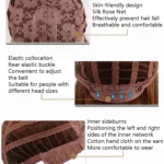 Ladies Fluffy Short Curved Head Set Chemical Fiber Wig - Image 2