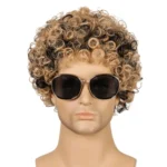 Men Wig Curls Hair Chemical Fiber Headgear - Image 2