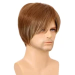 Men Realistic Natural High Temperature Wire Short Wigs - Image 4