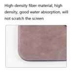 Fiber Mobile Phone Laptop Tablet Cleaning Rag Screen Degreasing Wipes - Image 4