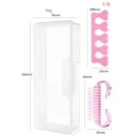 2 In 1 FABIYAN Color Titanium Nail Art Tool Set Dead Skin Shears Steel Push Nail File Pliers - Image 6