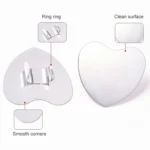 Beauty Makeup Stainless Steel Ring Palette Painted Palette Nail Set, Specification: Love Smile - Image 3