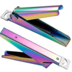 Nail Word Cut French U-Shaped Cut Fake Nail Cut Stainless Steel Nail Knife, Color Classification: Silver - Image 3