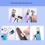 Nail Word Cut French U-Shaped Cut Fake Nail Cut Stainless Steel Nail Knife, Color Classification: Silver - Image 8