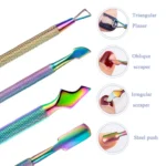 FABIYAN Nail Art Scissors Set Stainless Steel Nail Clippers Dead Skin Scissors Remover Steel Push - Image 5