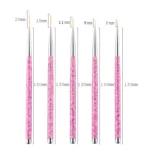 5 in 1 7/9/11/15 / 20mm Nail Art Draw Line Pen Nails Painted Brush - Image 4
