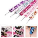 5 In 1 Nail Double-Headed Drill Pen Acrylic Transparent Pole Nail Tool - Image 4