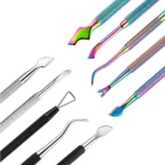 FABIYAN Stainless Steel Dead Skin Shear Steel Push Nail Art Tool Set, Specification: Set 3 - Image 3