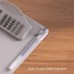 A4 Multi-Function Folder With Calculator Ruler Writing Board File Storage Plastic Splint - Image 4