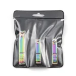 Black Color Titanium Nail Shear Exfoliating Manicure Tool, Specification: Large Flat (Colorful Titanium) - Image 7