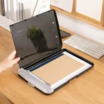 A4 Desktop Plastic Folder Data File Storage Box With Copy Panel Clip Function - Image 3