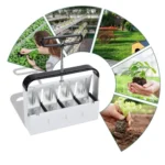 Manual Four Earth Block Makers Soil Blocker Garden Tool Seeding Tool - Image 2