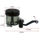 Motorcycle Modified Fittings Front Brake Oil Liquid Oil Cup Direct Pump Large Capacity Universal Oil Pot - Image 2