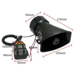 12V Motorcycle Off-Road Vehicle Car Loudspeaker Seven-Tone Waterproof Speaker - Image 3